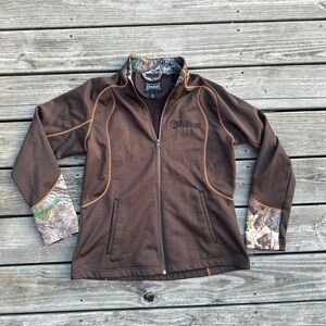 Realtree Gamehide Men's Camouflage Brown Zip-Up Sweater‎